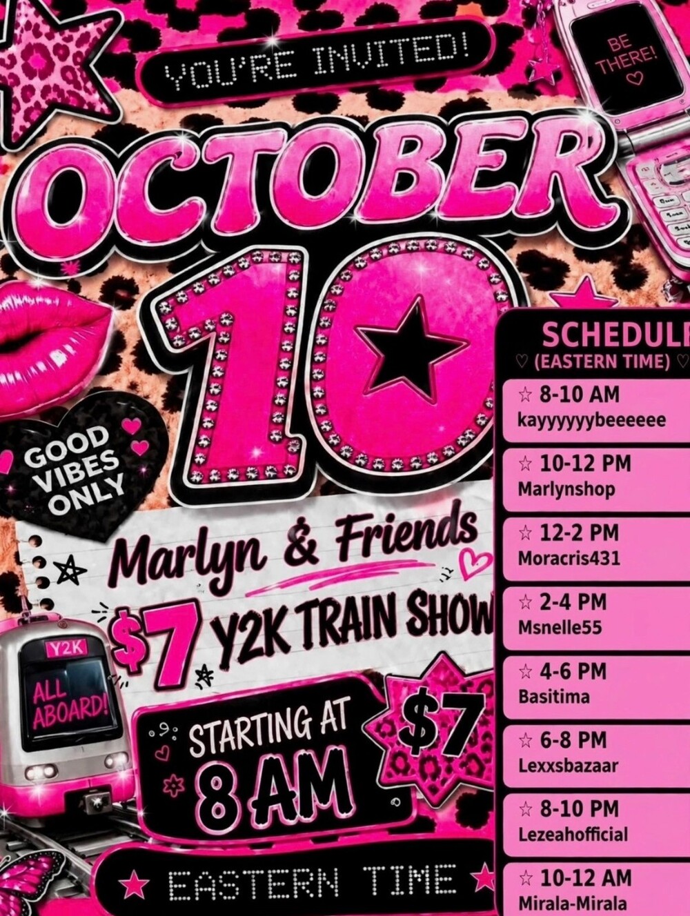 Y2K TRAIN SHOW ✨🩷 ☮️